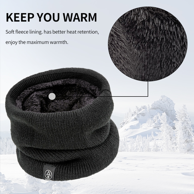 Winter Neck Warmer Double Laye - Neck Gaiter Fleece ulasan dan harga