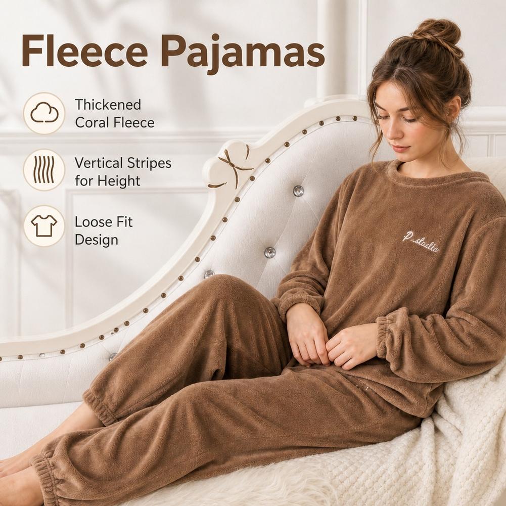 Coral Fleece Homewear Set Paja - Corduroy Pant Warm ulasan dan harga