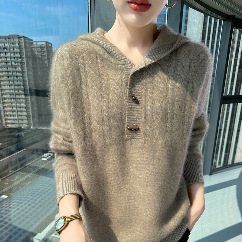 100% Pure Mink Cashmere Knitte - Wool Coat Peacoat ulasan dan harga