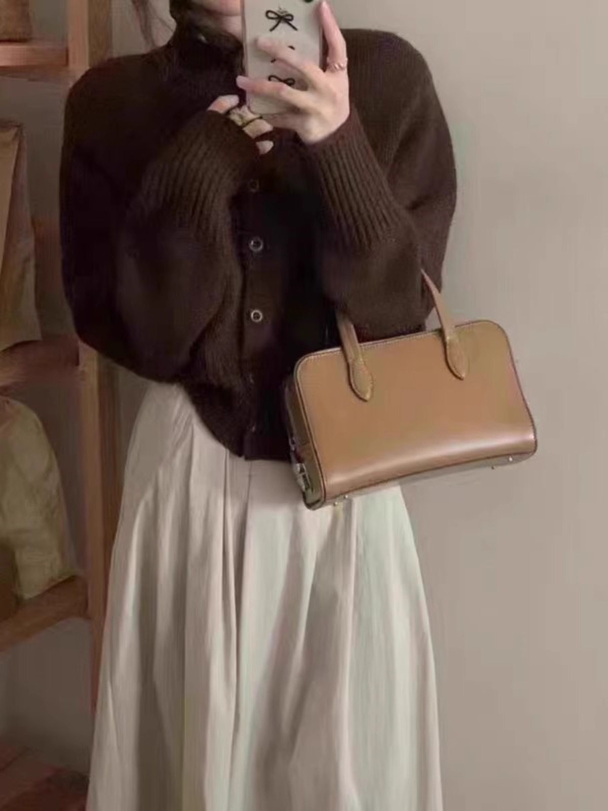 French new turtleneck short ca - Wool Coat Peacoat ulasan dan harga