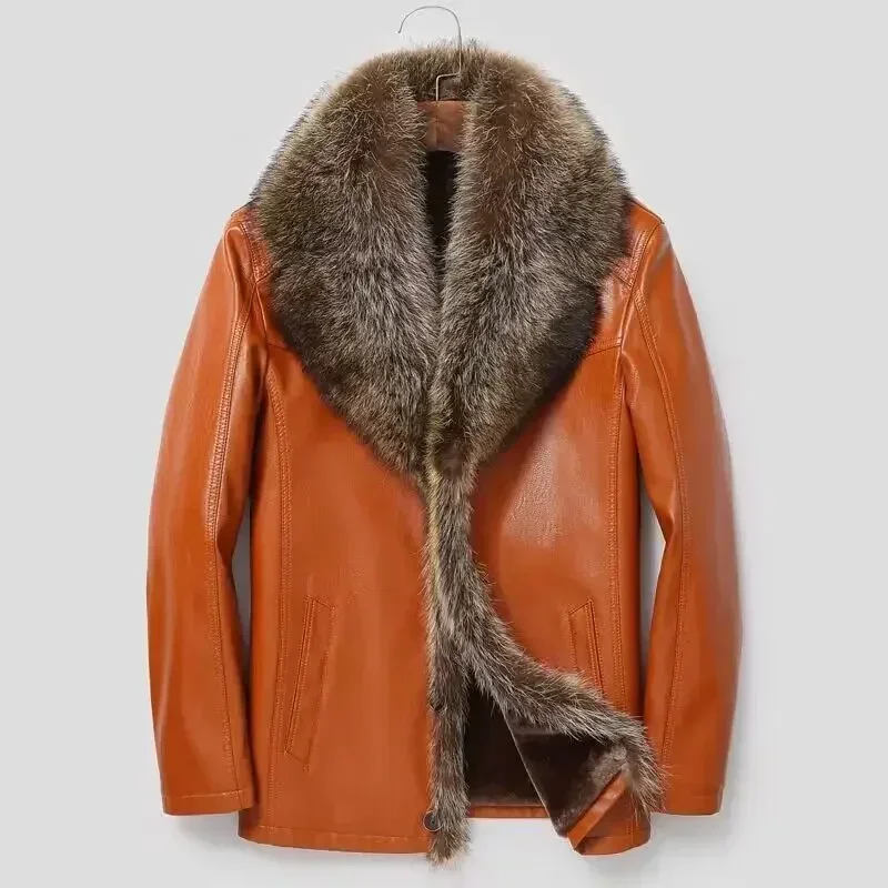 Haining Fur One Man with Wool  - Wool Coat Peacoat ulasan dan harga