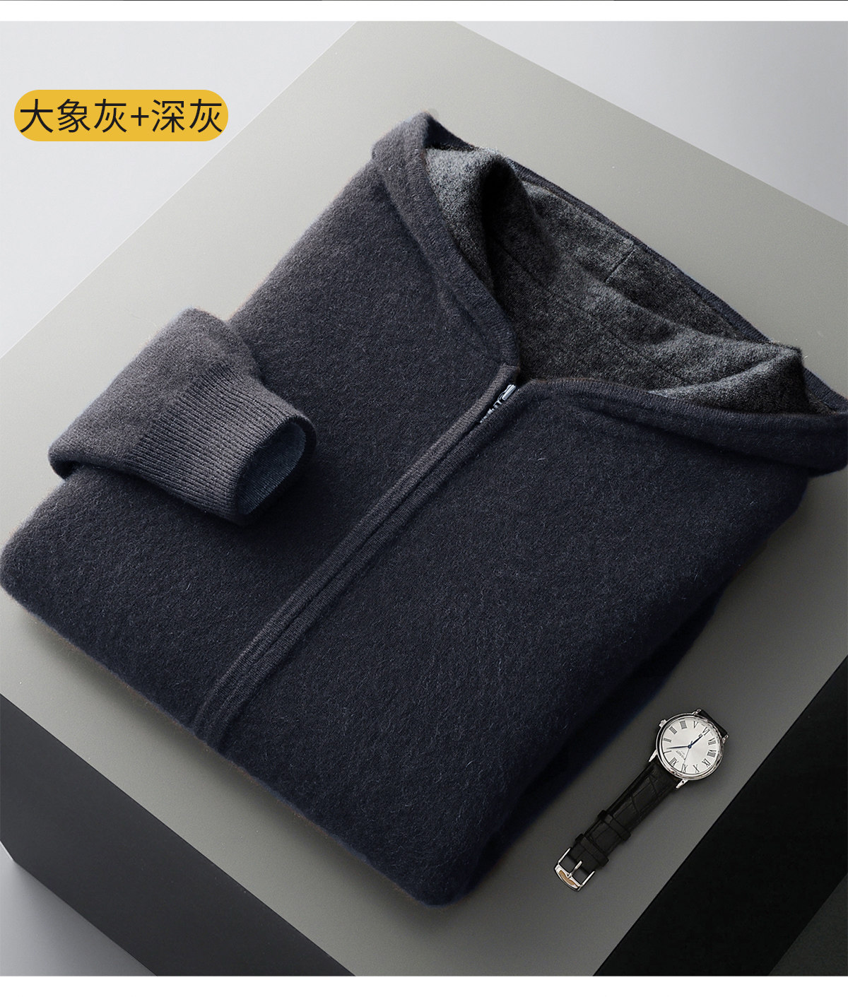 100% pure cashmere men's doubl - Wool Coat Peacoat ulasan dan harga